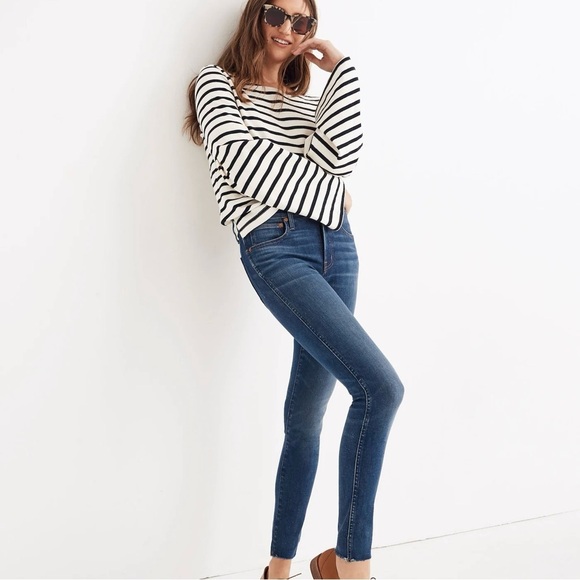 Madewell 9” High Rise Skinny Jeans in Paloma Wash Size 33 - Picture 1 of 12